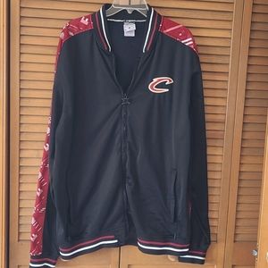 ZIPWAY Official NBA Cleveland Cavaliers jacket.  BLACK with burgundy.   …